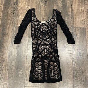Elegant Black Lace Dress
